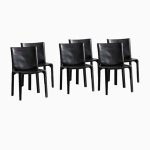 Dining Chairs Cab 412 by Mario Bellini for Cassina, Italy, 1970s, Set of 6