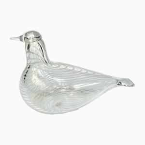 Figura de pájaro Pälvipyy de vidrio soplado de Oiva Toikka para Iittala, Finlandia, años 90