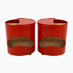 Red Robo Side Table by Joe Colombo for Elco, 1970s