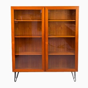 Teak Cabinet with Glass Doors from Omann Jun, 1960s