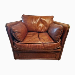 Vintage Leather Armchair from Roche Bobois, 1980s