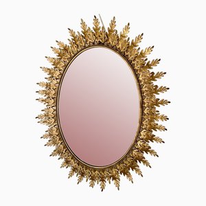 Model Sunburst Mirror in Gilt Iron, Italy, 1960s