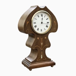Art Nouveau Inlaid Mantle Clock