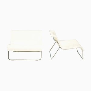 White Form Armchairs by Piero Lissoni for Kartell, 1990s, Set of 2