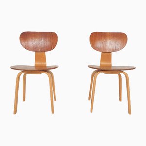 SB02 Dining Chairs attributed to Cees Braakman for Pastoe, the Netherlands 1952, Set of 2