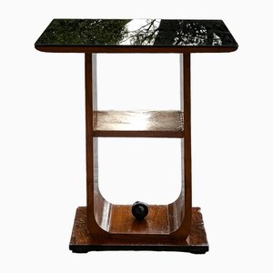 Vintage Coffee Table with Glass Top