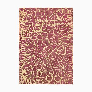 Large Pink Overdyed Area Rug