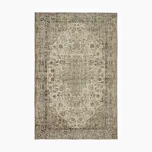 Alfombra vintage grande en beige