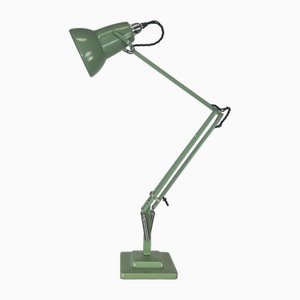 Herbert Terry Anglepoise Lamp in Pastel Green with Tulip Shade by George Carwardine, 1930s