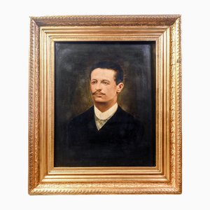 Portrait of Man, Oil on Canvas, 1800s, Framed