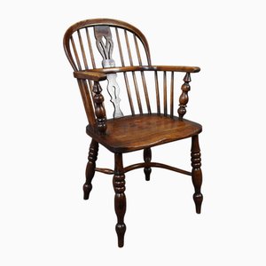 18th Century English Windsor Armchair with Low Back