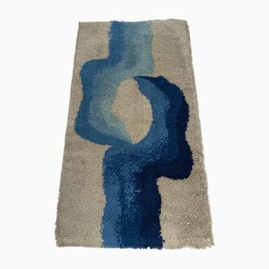 Teppich Teppich mit blauem Muster