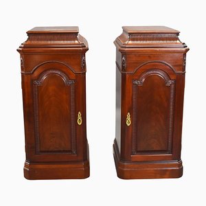 19th Century Mahogany Pedestals, 1890s