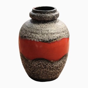 286-42 Fat Lava Vase from Scheurich, West Germany, 1950s