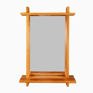 Large Pine Mirror in the style of Roland Wilhelmsson, Sweden, 1960s