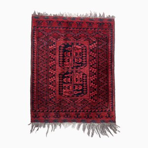Vintage Afghan Handmade Ersari Rug, 1940s