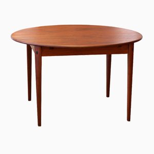 Danish Round Dining Table in Teak with Butterfly Top, 1960s