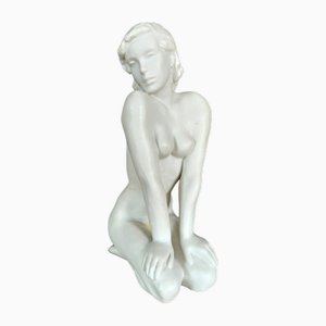 Figurine de Femme Assise Collection Rose Classique par Lore Friedrich Gronau pour Rosenthal, Allemagne