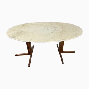 Tavolo vintage in marmo di Carrara, anni '60