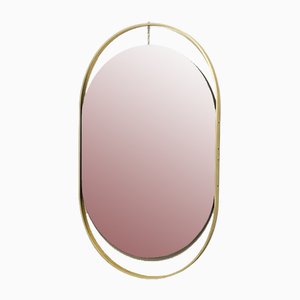 Specchio vintage dorato, anni '70