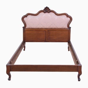 Baroque Square Bed in Walnut, 1890s