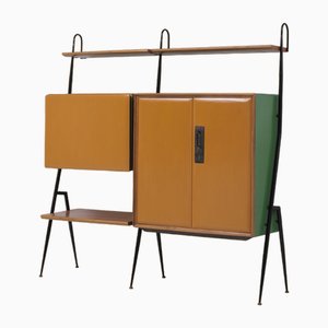 Italian Modular Bookcase by Silvio Cavatorta, 1950s