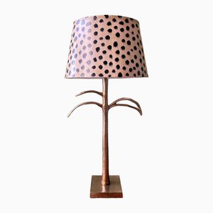 Leaf Lamp with Leopard Lampshade by Gand & C Interiors