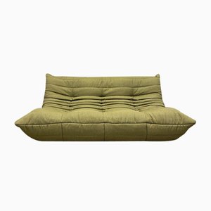 Vintage Green Togo 3-Seater Sofa from Ligne Roset