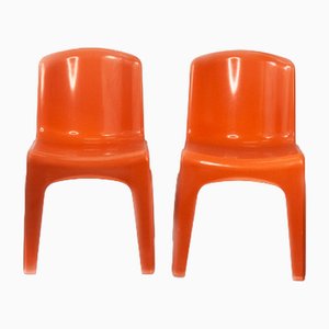 Set of Gilac Stapel Chairs by Helmut Blätzner, 1980s
