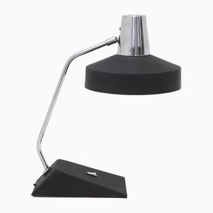 Table Lamp in Chromed and Black Painted Metal by Seminara, 1960s