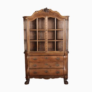 Petite Vitrine Baroque en Chêne, 1800s