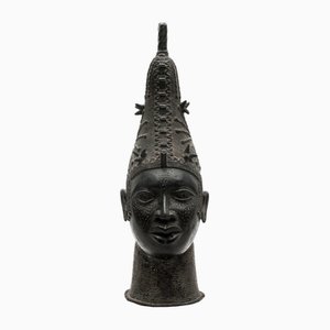 Artista de Benin, cabeza de la reina Iyoba, 1930, bronce