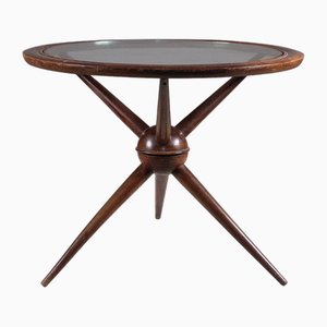 Mid-Century Wood and Glass Table