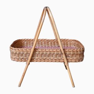 Rattan Campaign Tray, 1960s