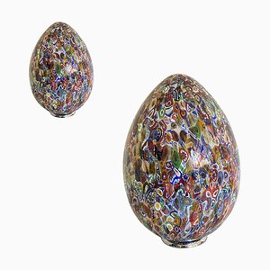 Murano Style Glass Egg Table Lamps by Simoeng, Set of 2