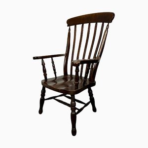 Antiker Windsor Sessel mit hoher Rückenlehne