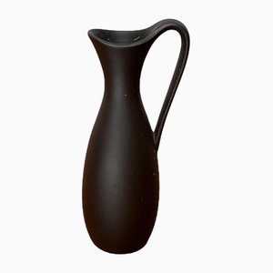 Small Mid-Century Minimalist Wormser Terra-Sigillata Pottery Carafe Vase, Germany, 1960s