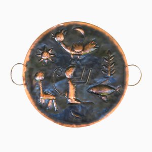 Wall Decoration in Copper & Brass, 1960s