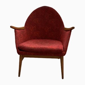 Roter Mid-Century Sessel, 1960er