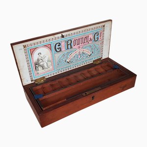 Caja de acuarela de George Rowney & Co., del siglo XIX