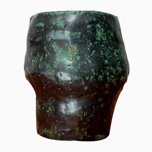 Brutalistische Studio Vase aus Keramik, Deutschland, 1980er