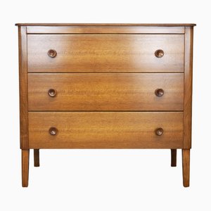 Walnut and Beech Chest of Drawers attributed to Gordon Russell, 1950s