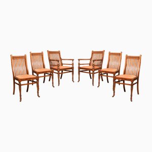 Dining Chairs by James Shoolbread, 1890s, Set of 6