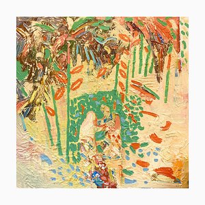 Paul Wadsworth, La danza de Aarna y el maharajá, pintura al óleo, 2023