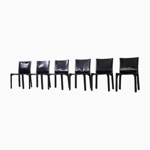 Cab 412 Dining Chairs by Mario Bellini for Cassina, 1970, Set of 6