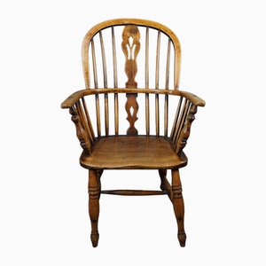18th Century English Windsor Armchair with High Back