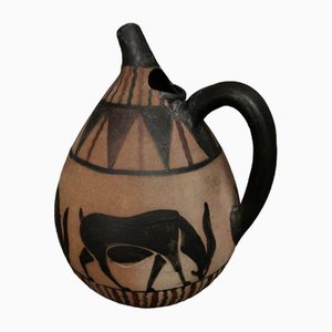 Jug Pitcher Vase with Pear-Shaped Antelopes from Etienne Vilotte, Ciboure