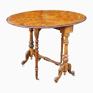 Victorian Walnut & Marquetry Inlaid Sutherland Table