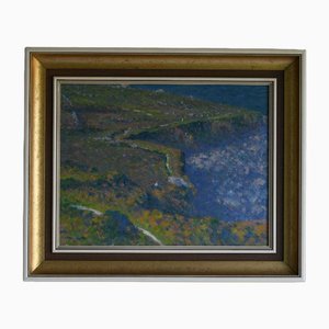 Coastal Landscape, Oil Painting, Framed