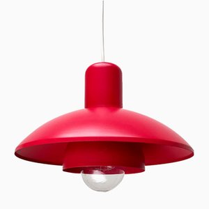 Mid-Century Danish Red Model 728 Pendant Lamp from Horn, 1960s